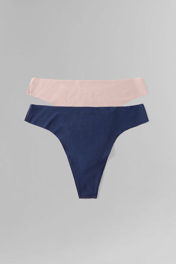 Dash and Stars Pack 2 tanga laser cut  azul