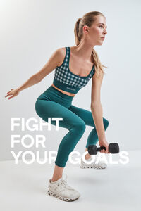 Dash and Stars Sujetador deportivo SEAMLESS COMFORT vichy azul