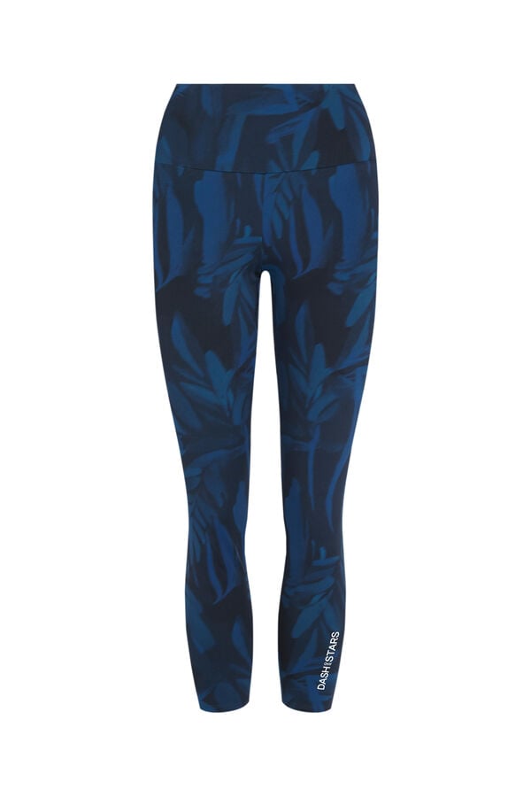 Dash and Stars Legging curto estampado 4D STRETCH verde verde