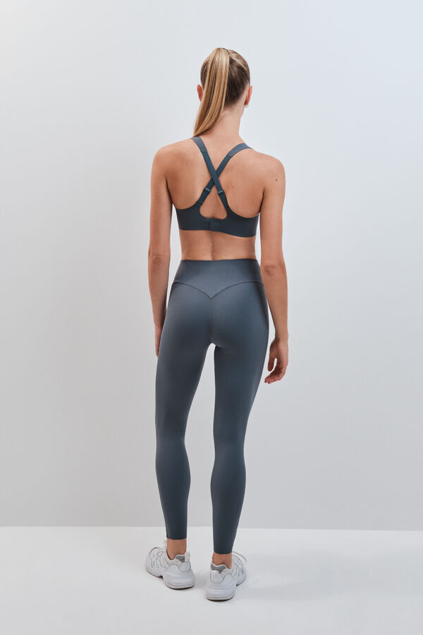 Dash and Stars Leggings COMPRESSIVE comprida verde verde