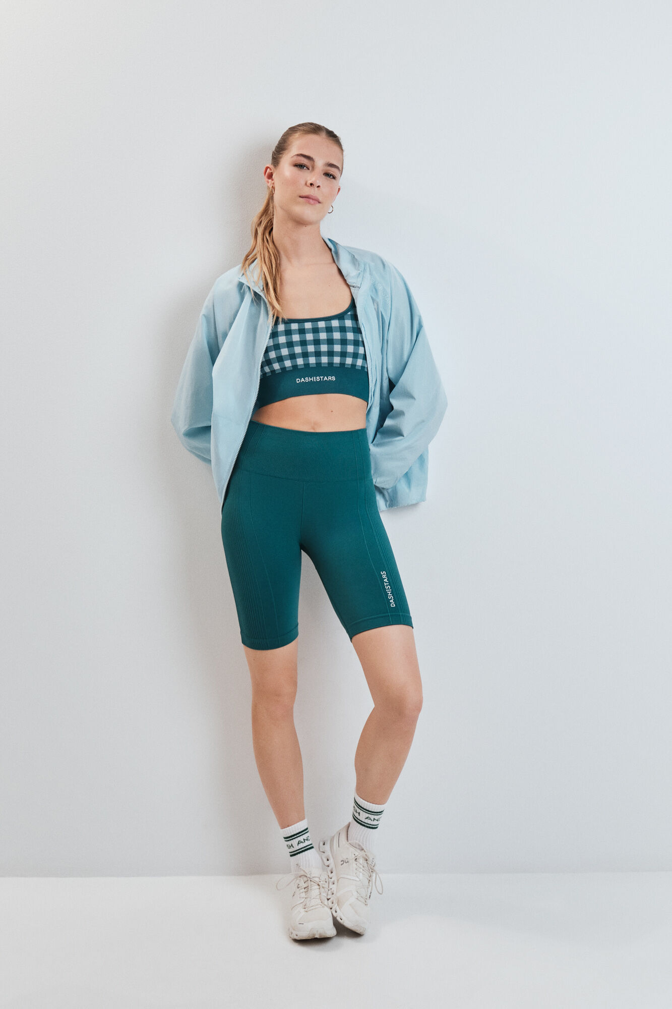 Dash and Stars Leggings SEAMLESS COMFORT ciclista azul