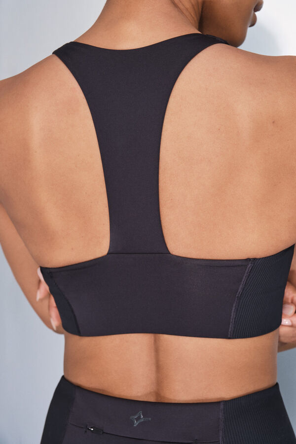 Dash and Stars Sujetador deportivo 4D Stretch negro negro