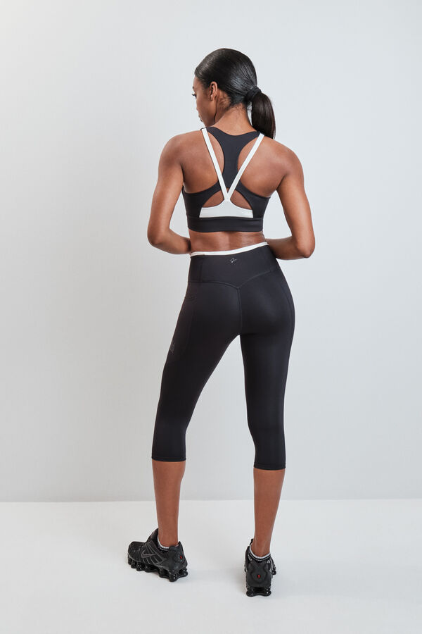 Dash and Stars Legging pirata 4D STRETCH preto preto