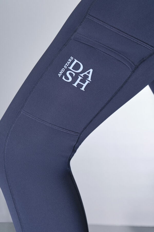 Dash and Stars Leggings THERMAL azul marinho azul