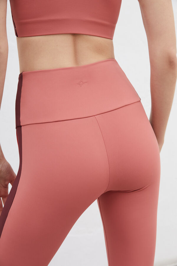 Dash and Stars Long pink 4D Stretch leggings pink