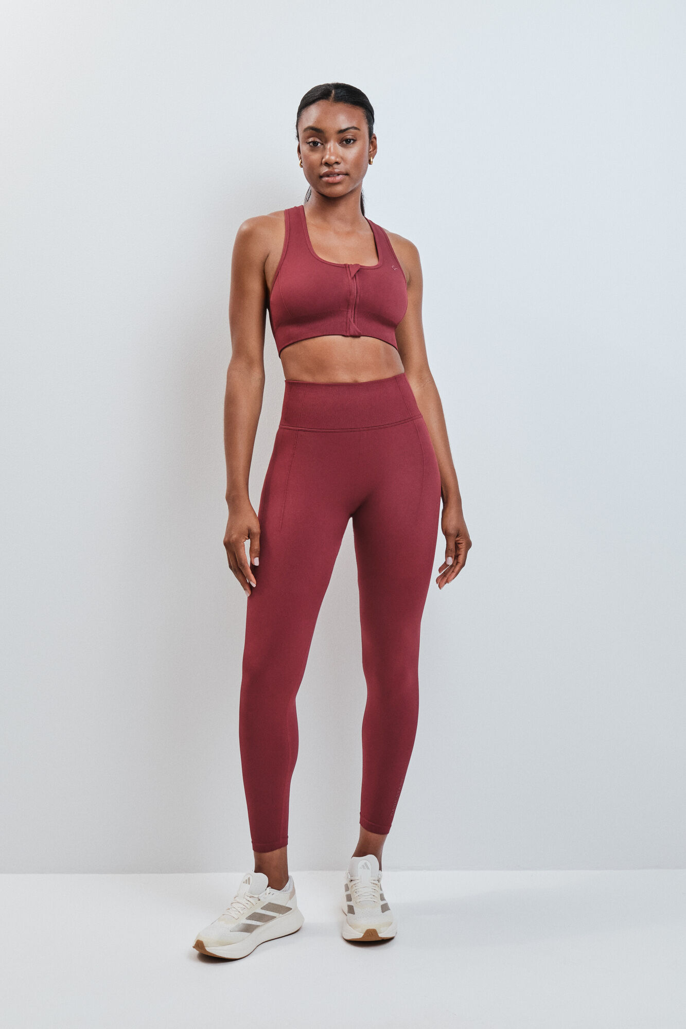 Dash and Stars Legging comprida vermelha SEAMLESS FIT