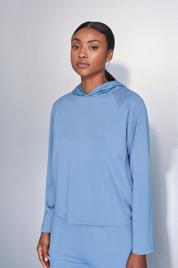 Dash and Stars Sweatshirt azul com toque suave azul