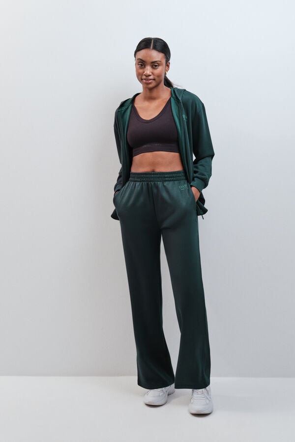 Dash and Stars Sweatshirt com capuz soft touch verde azul
