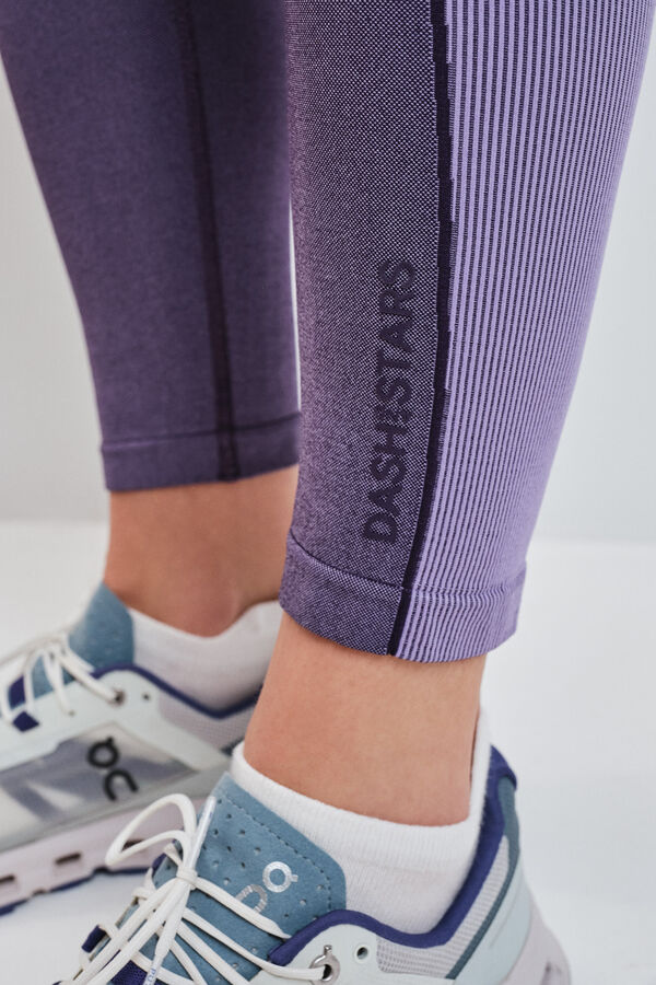 Dash and Stars Legging SEAMLESS COMFORT curta roxa rosa