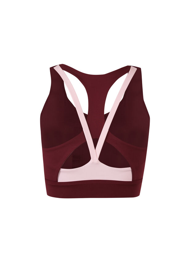 Dash and Stars Soutien desportivo 4D STRETCH borgonha vermelho