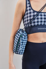 Dash and Stars Mini mala a tiracolo estampado vichy azul azul