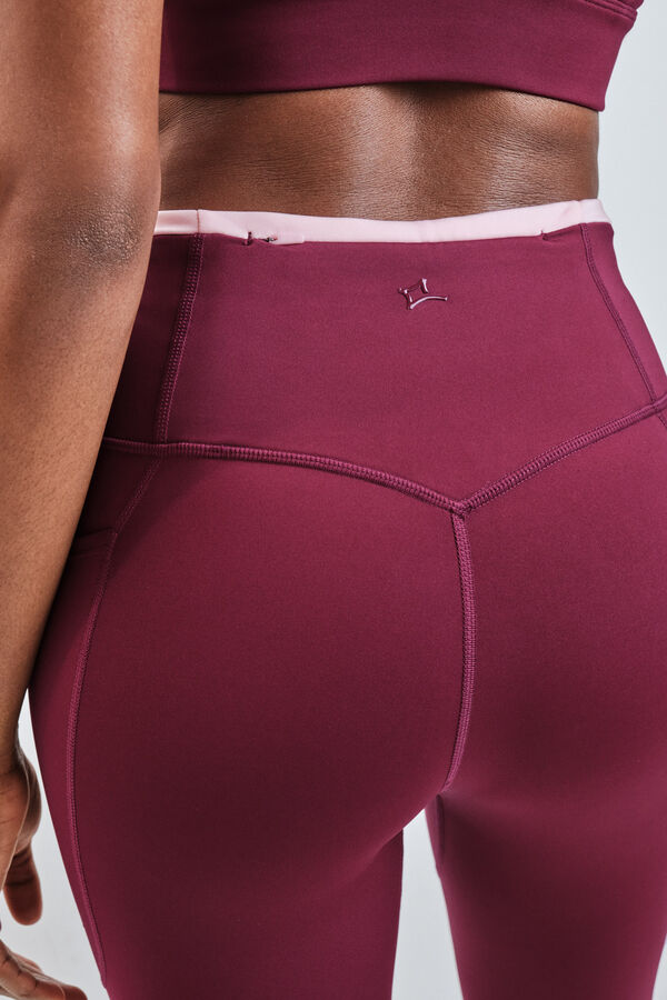 Dash and Stars Legging 4D STRETCH bordeaux vermelho