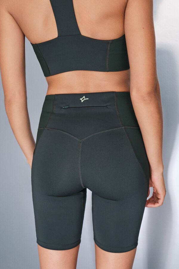 Dash and Stars Leggings de ciclismo 4D STRETCH verde verde