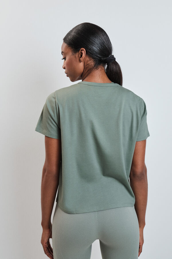 Dash and Stars T-shirt manga curta extrassuave verde verde