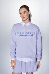 Dash and Stars Sweatshirt plush lilás 100% algodão rosa
