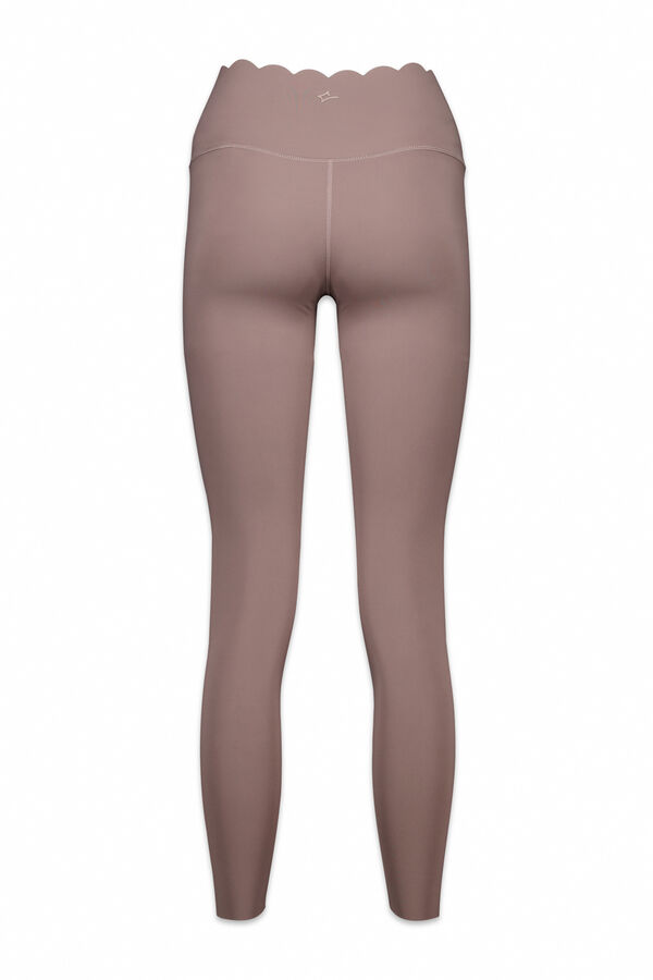 Dash and Stars Leggings longas de compressão marrom cru