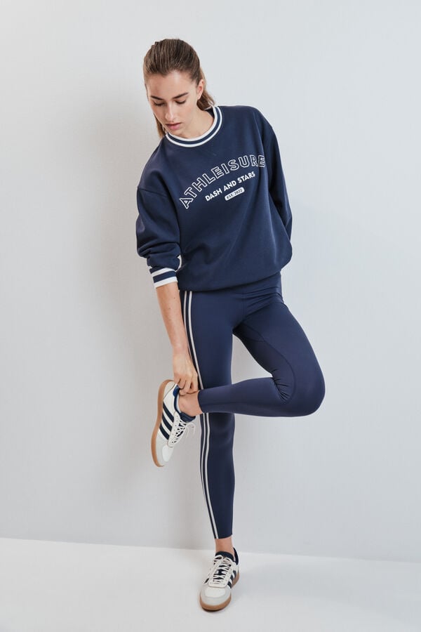 Dash and Stars Legging COMPRESSIVE comprida azul azul