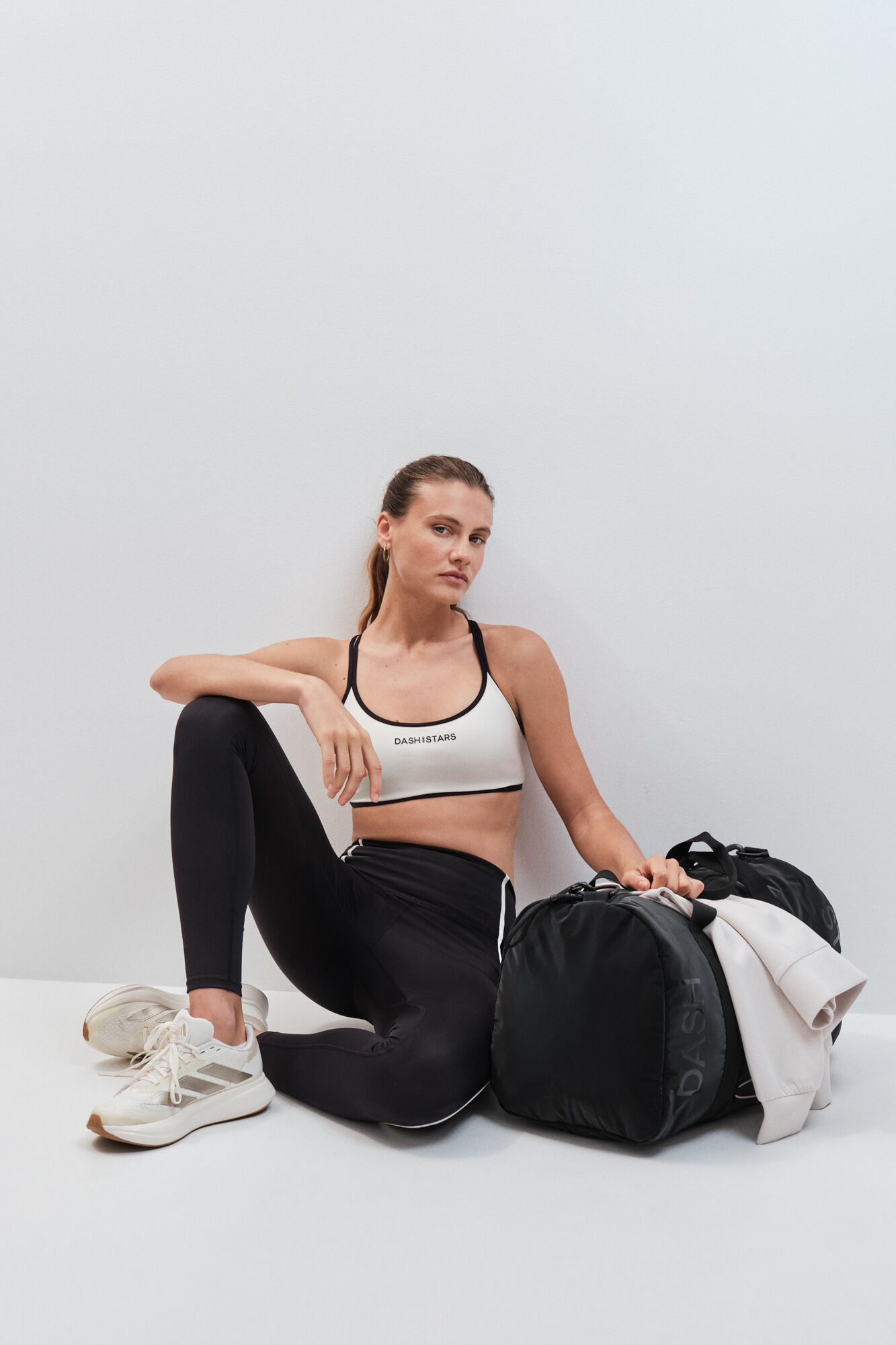 Dash and Stars Legging comprida 4D STRETCH preta