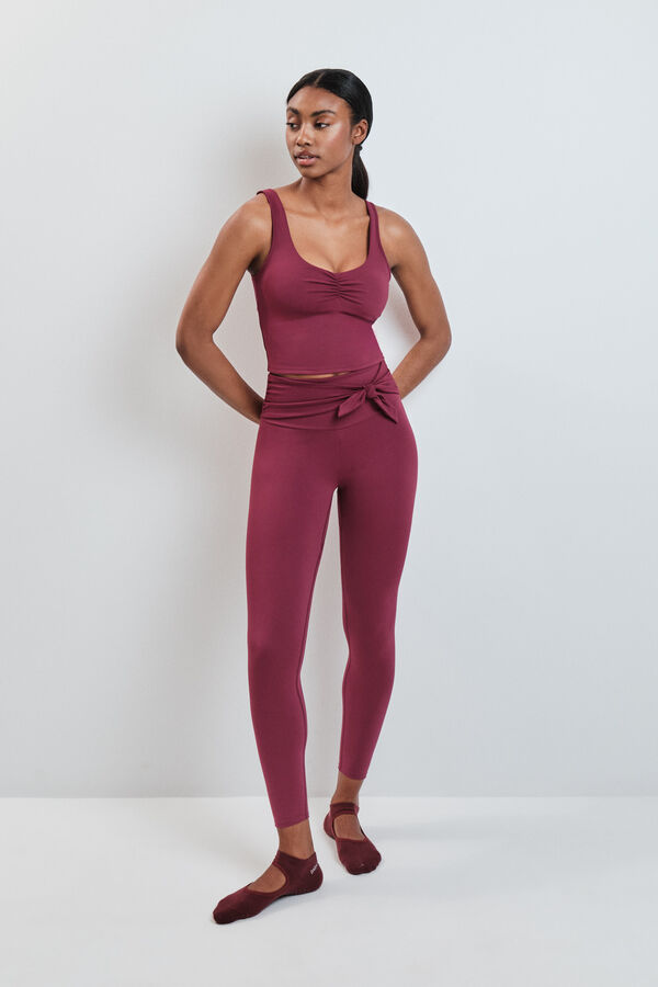 Dash and Stars Top deportivo SOFT MOVE granate rojo