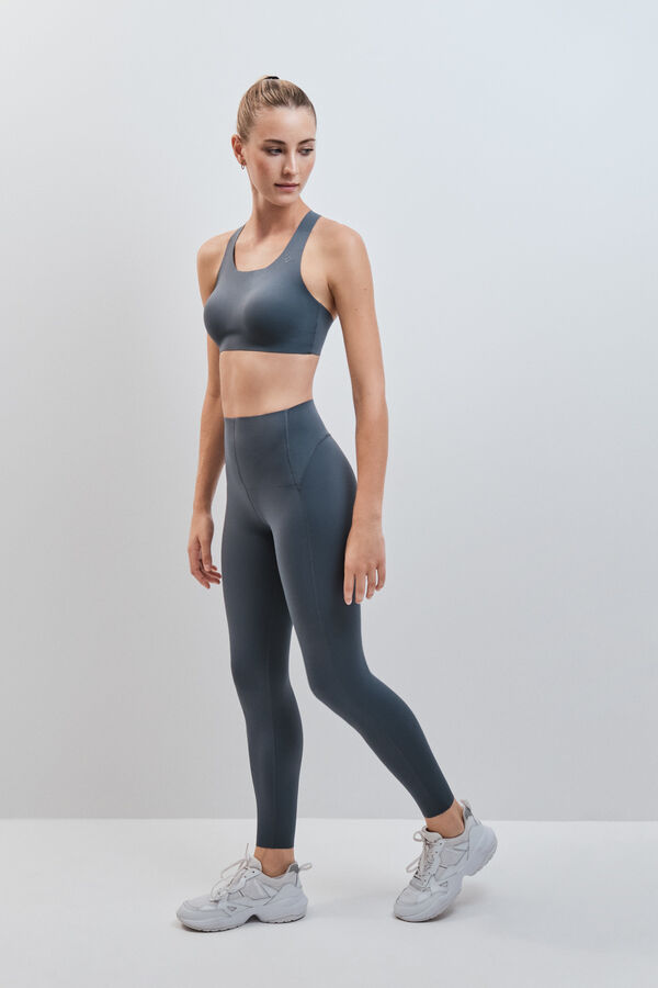 Dash and Stars Leggings COMPRESSIVE comprida verde verde
