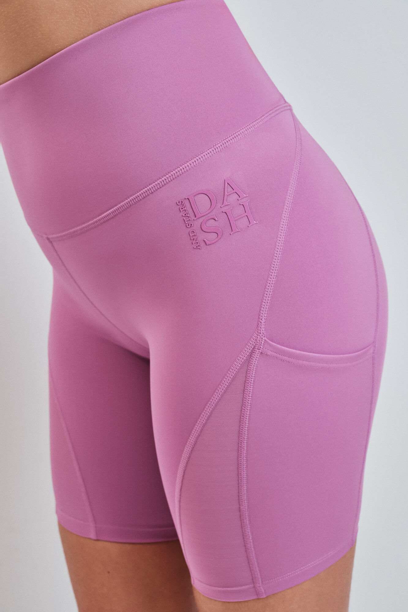 Dash and Stars Leggings 4D STRETCH ciclista rosa