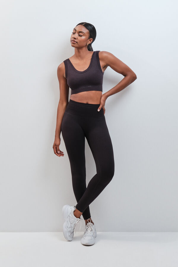 Dash and Stars Leggings compridos SEAMLESS COMFORT preto preto