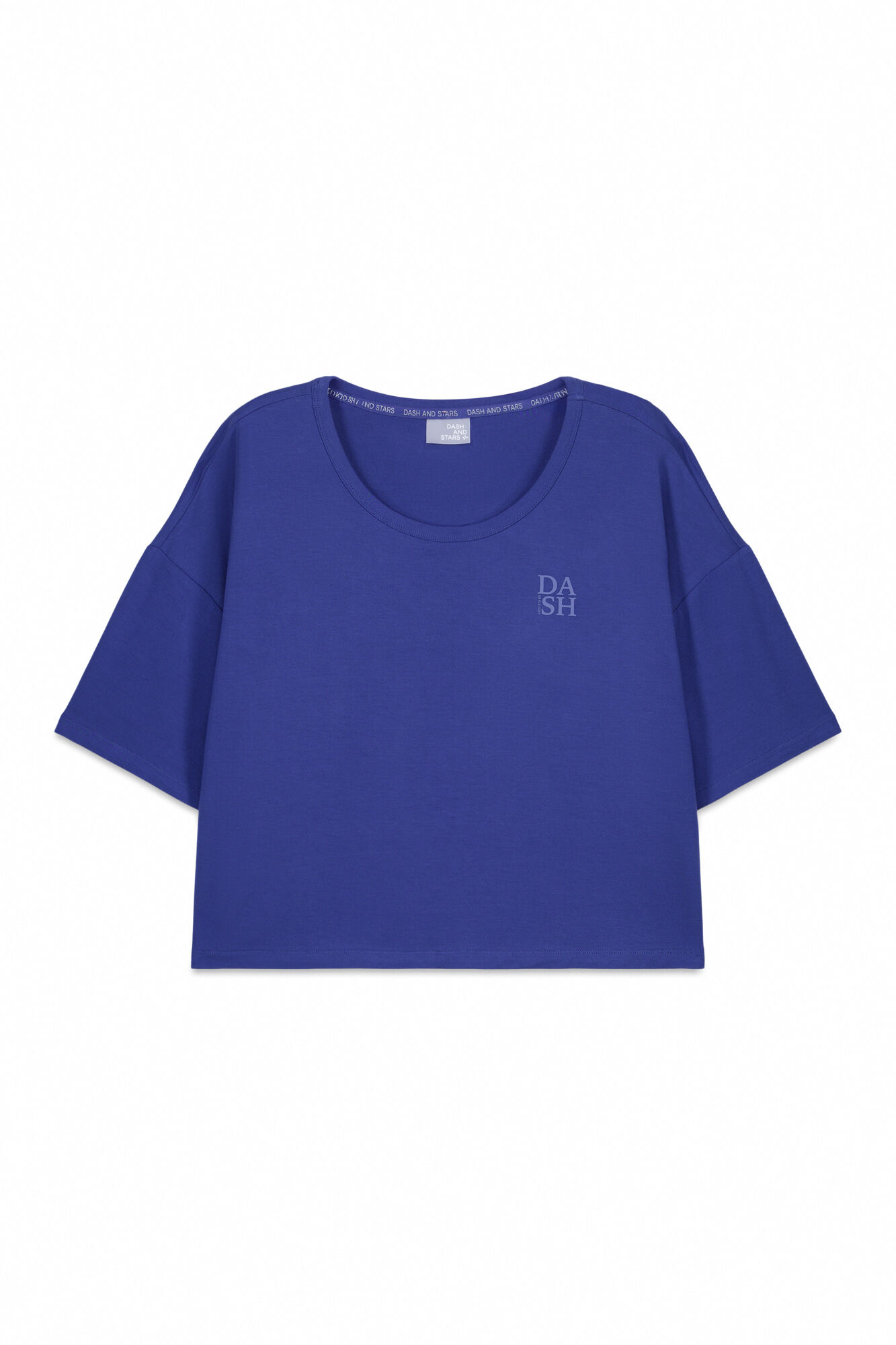 Dash and Stars T-shirt manga curta extrassuave azul
