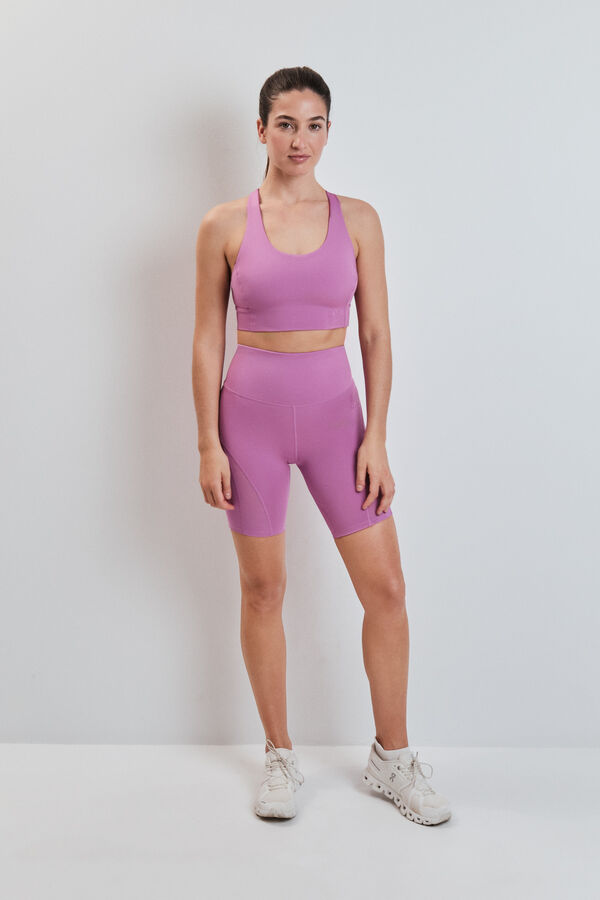 Dash and Stars Legging 4D STRETCH ciclista rosa rosa