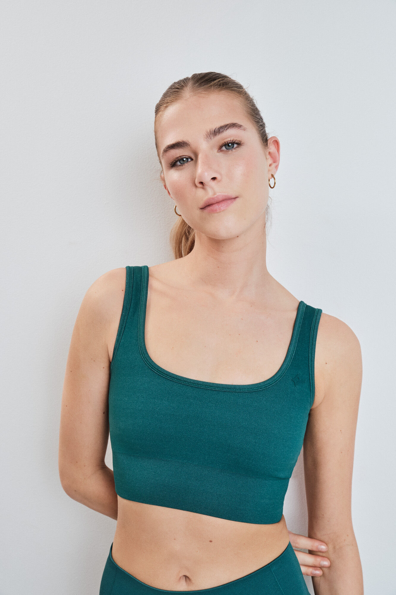 Dash and Stars Soutien desportivo SEAMLESS COMFORT estampado vichy azul