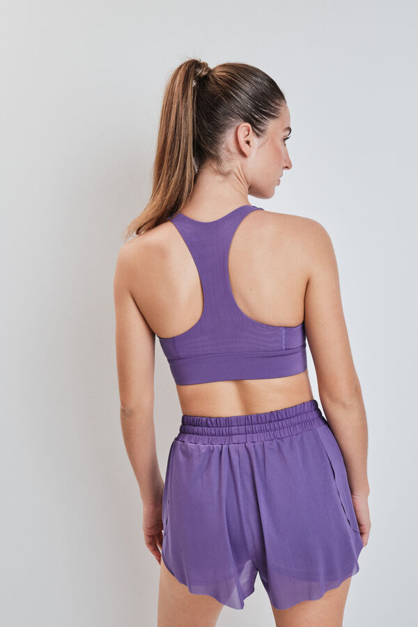 Dash and Stars Cal&ccedil;&otilde;es ultraleves em tercido mesh roxos rosa