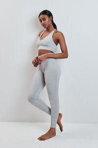 Dash and Stars Legging comprida SEAMLESS COMFORT cinza