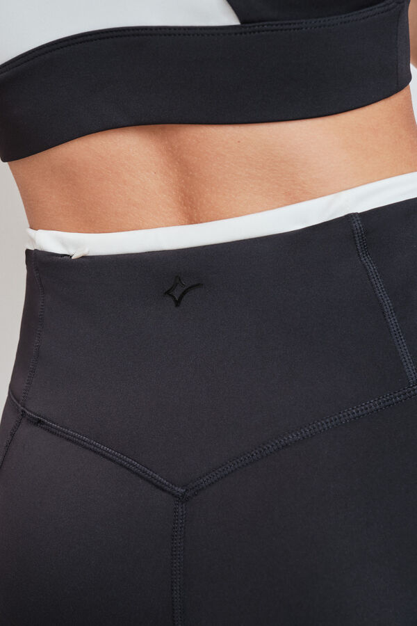 Dash and Stars Leggings ciclista negro 4D STRETCH negro