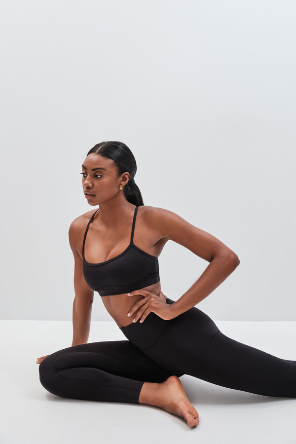 Dash and Stars Soutien desportivo 4D Stretch cinzento preto