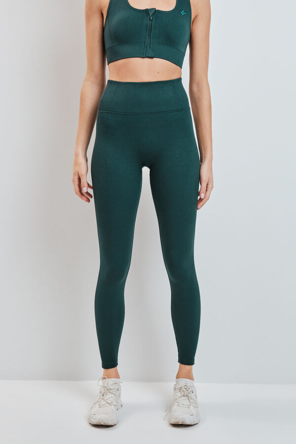Dash and Stars Legging SEAMLESS FIT verde verde