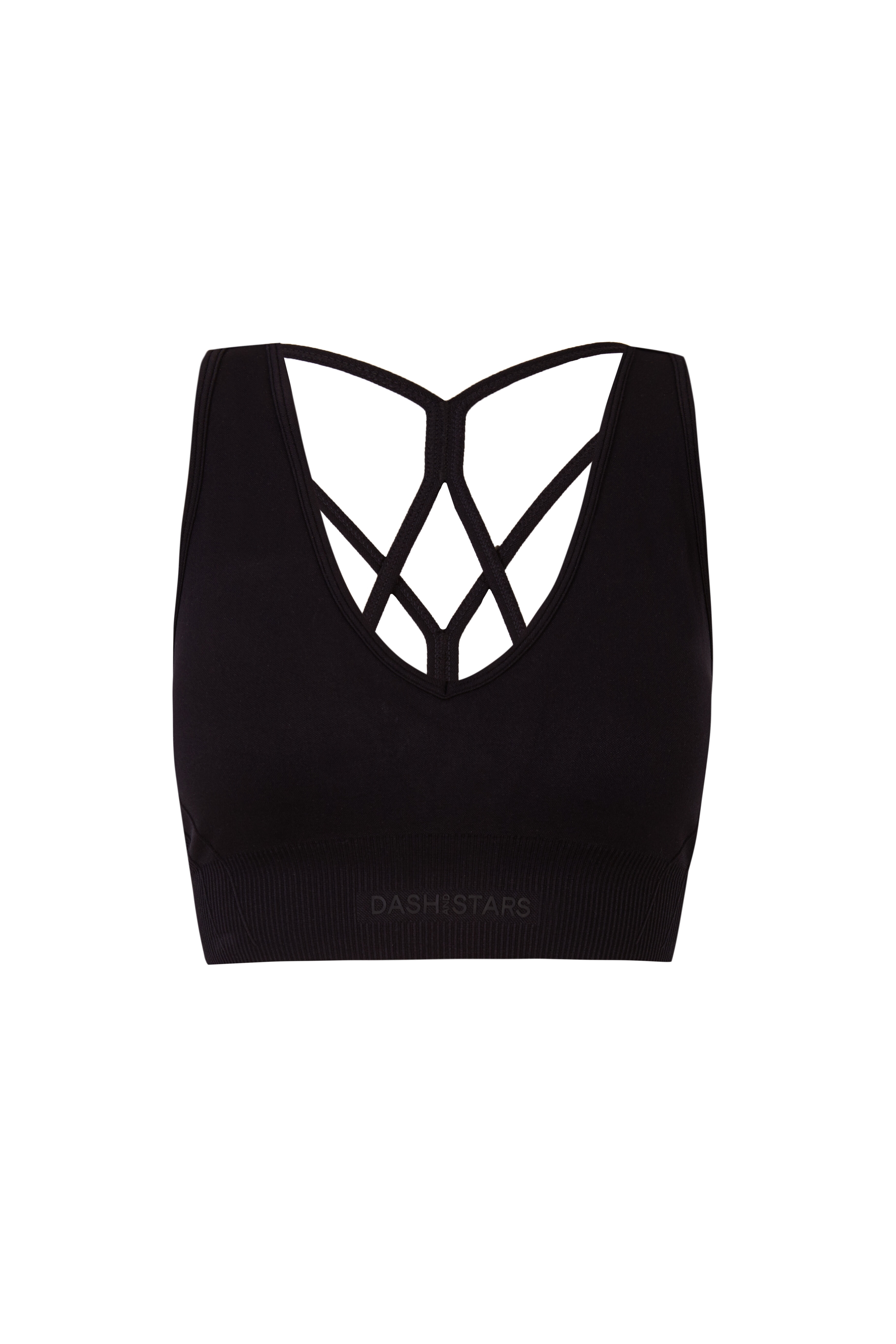 Dash and Stars Soutien desportivo SEAMLESS COMFORT preto