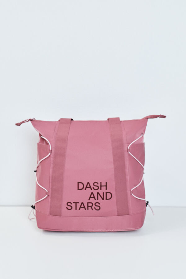 Dash and Stars Mochila multiposi&ccedil;&atilde;o preta vermelho