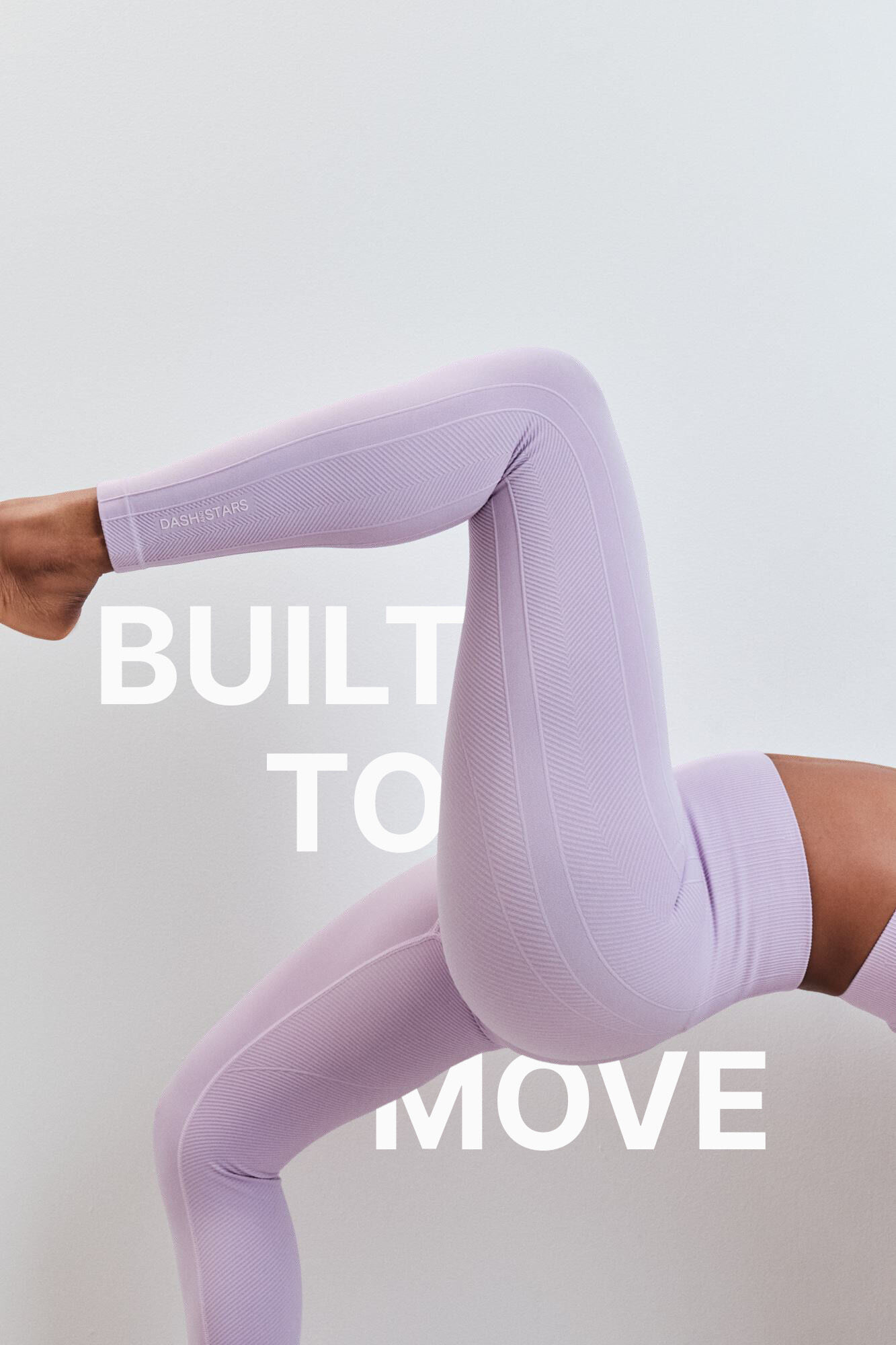 Dash and Stars Leggings largo SEAMLESS COMFORT lila