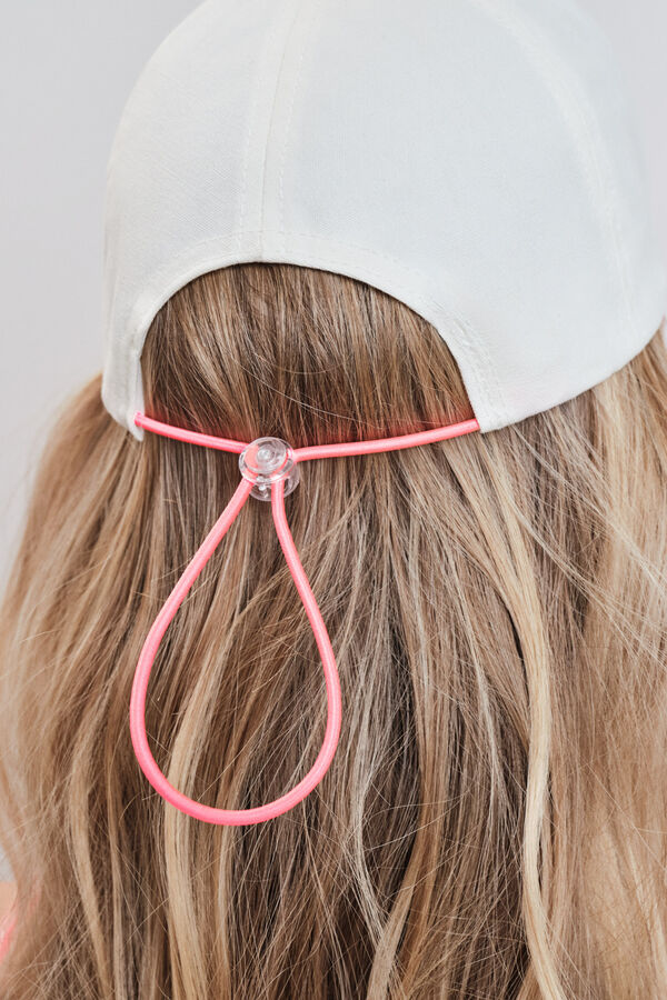 Dash and Stars Bon&eacute; t&eacute;cnico com logo branco branco