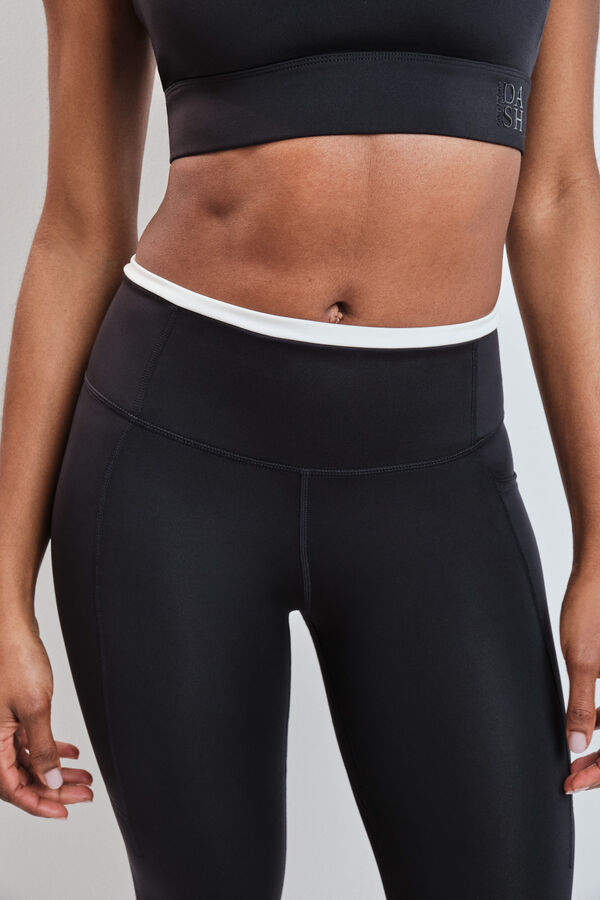 Dash and Stars Legging pirata 4D STRETCH preto preto