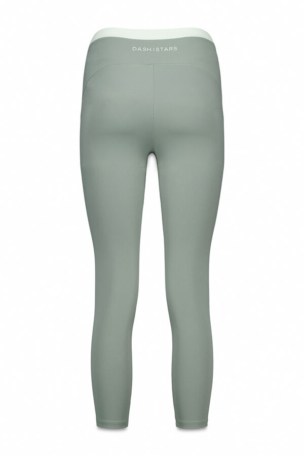 Dash and Stars Legging verde cropped SOFT MOVE verde