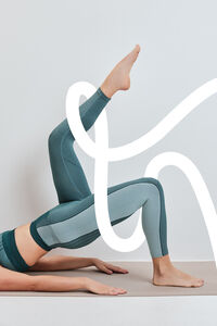 Dash and Stars Legging SEAMLESS COMFORT curta verde