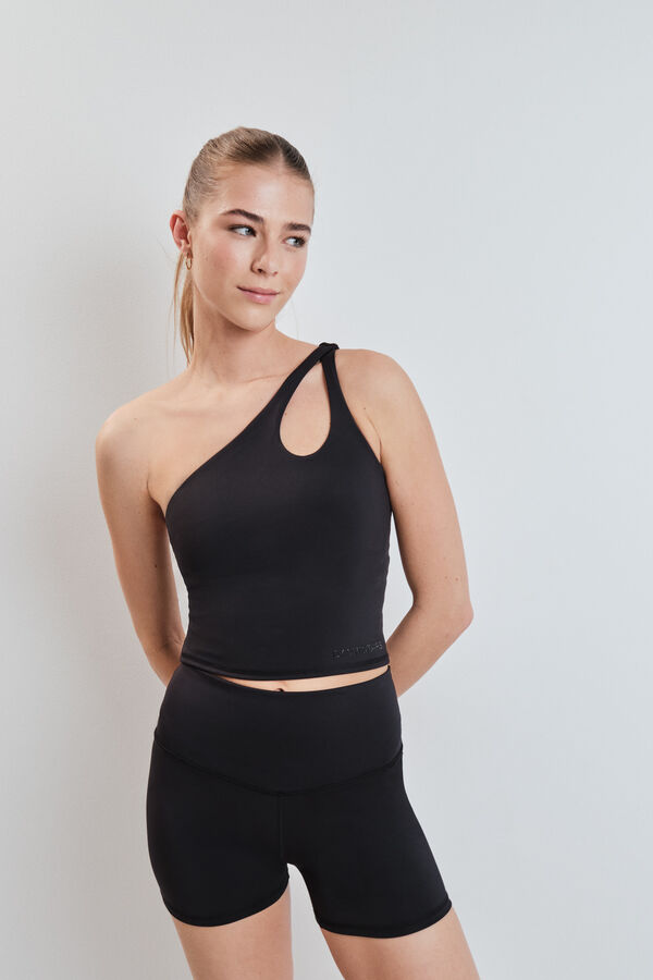 Dash and Stars Leggings 4D STRETCH curtos preto preto