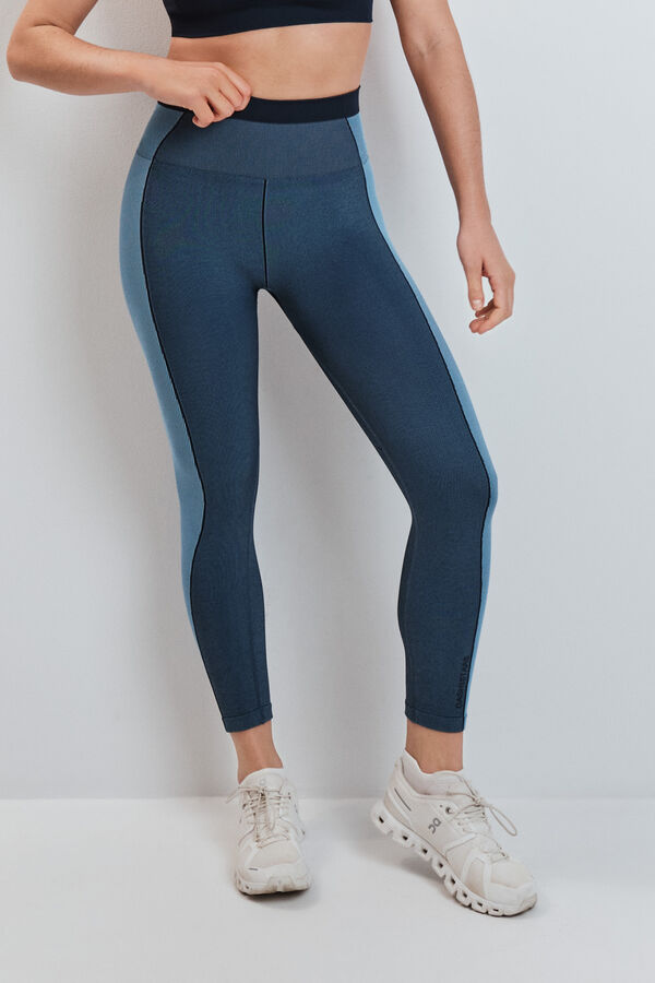 Dash and Stars Blue sports bra SEAMLESS COMFORT blue