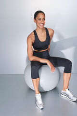 Dash and Stars Legging Capri COMPRESSIVE preta preto