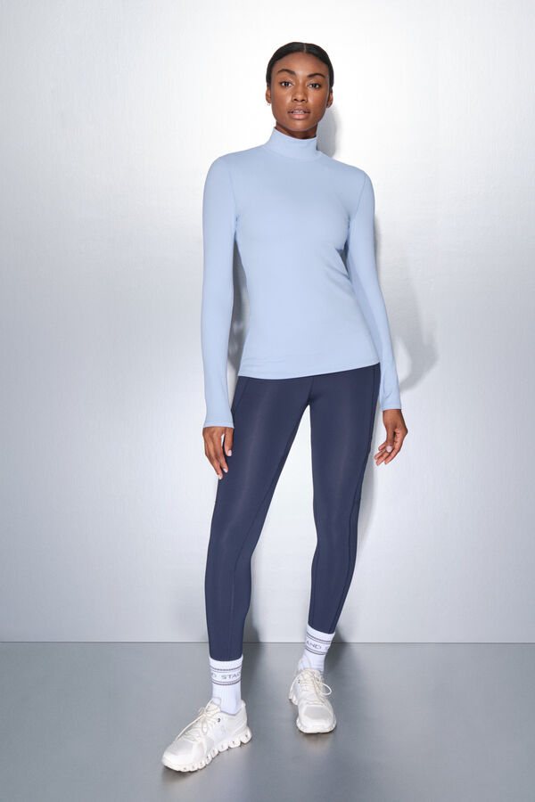 Dash and Stars T-shirt azul bebê de manga comprida azul