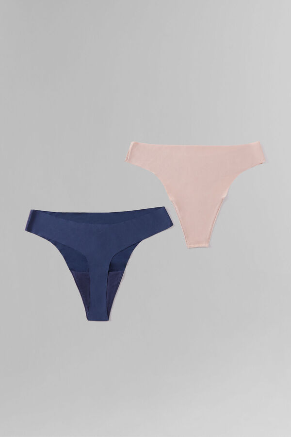 Dash and Stars Pack 2 tanga laser cut  azul