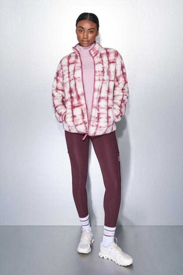 Dash and Stars Sudadera polar cremallera rosa chicle  rosa