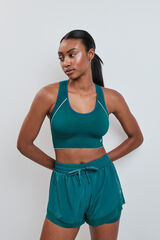 Dash and Stars Soutien desportivo 4D Stretch revers&iacute;vel verde verde