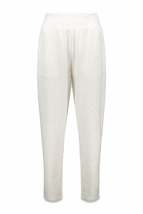 Dash and Stars Calça jogger branca beige