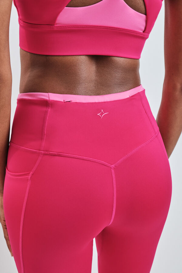 Dash and Stars Legging curto 4D STRETCH rosa rosa